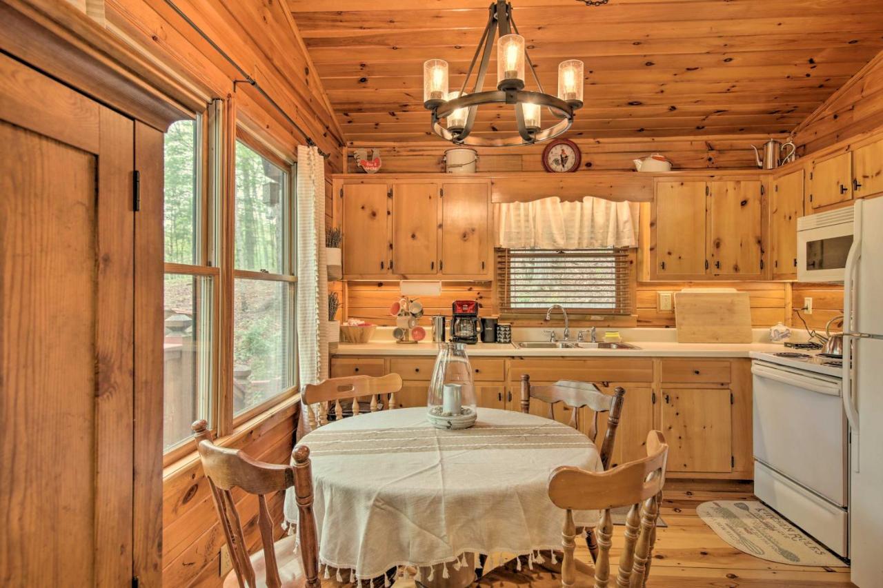 Peaceful Blue Ridge Cabin With Decks And Fire Pit エクステリア 写真