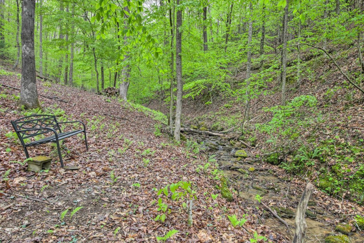 Peaceful Blue Ridge Cabin With Decks And Fire Pit エクステリア 写真